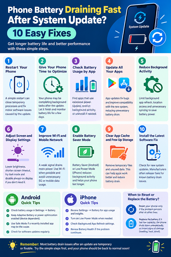 10 Ways to Fix Phone Battery