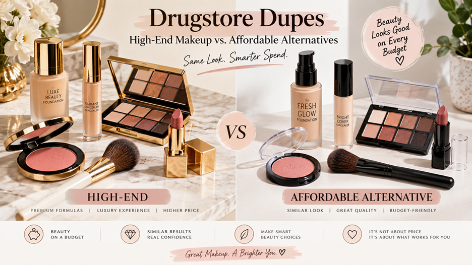 Drugstore Dupes: High-End Makeup vs. Affordable Alternatives