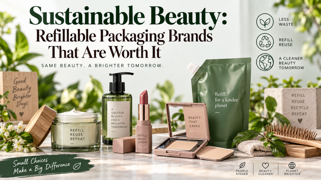 Sustainable Beauty: Refillable Packaging Brands That Are Worth It